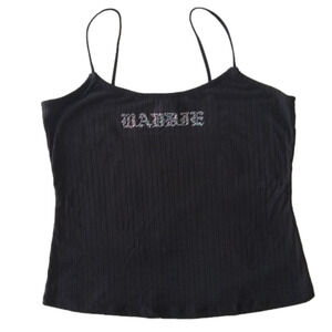 Rue21 Women’s Plus Size Black Crop Spaghetti Strap Top 1X NWT